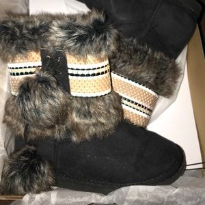 Fuzzy Booties from Just Fab size 7